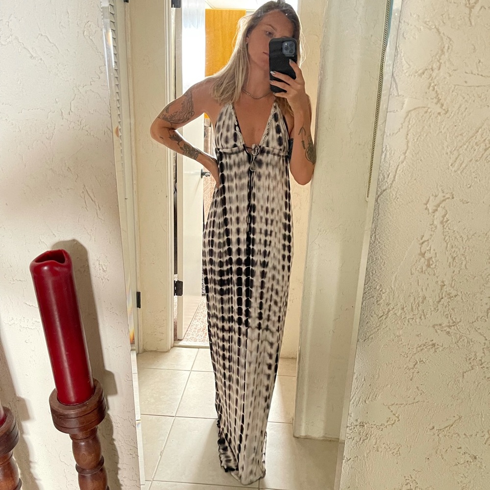 Black Tie Dye Maxi